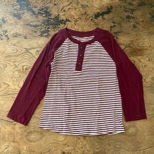 Red Striped long sleeve shirt Boy Size 4T by Cat & Jack